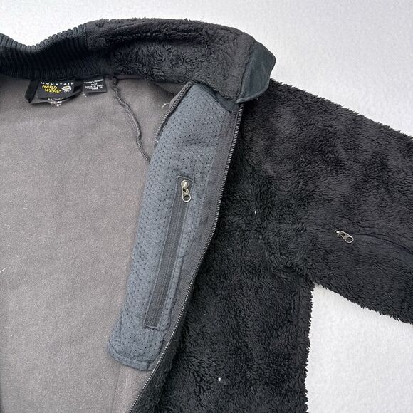 Mountain Hardwear Fleece Jacket Womens‎ Medium Black Sherpa Wind Stopper Hiking - Picture 5 of 12